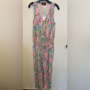 Lilly Pulitzer Vibrant Leaf Print Jumpsuit